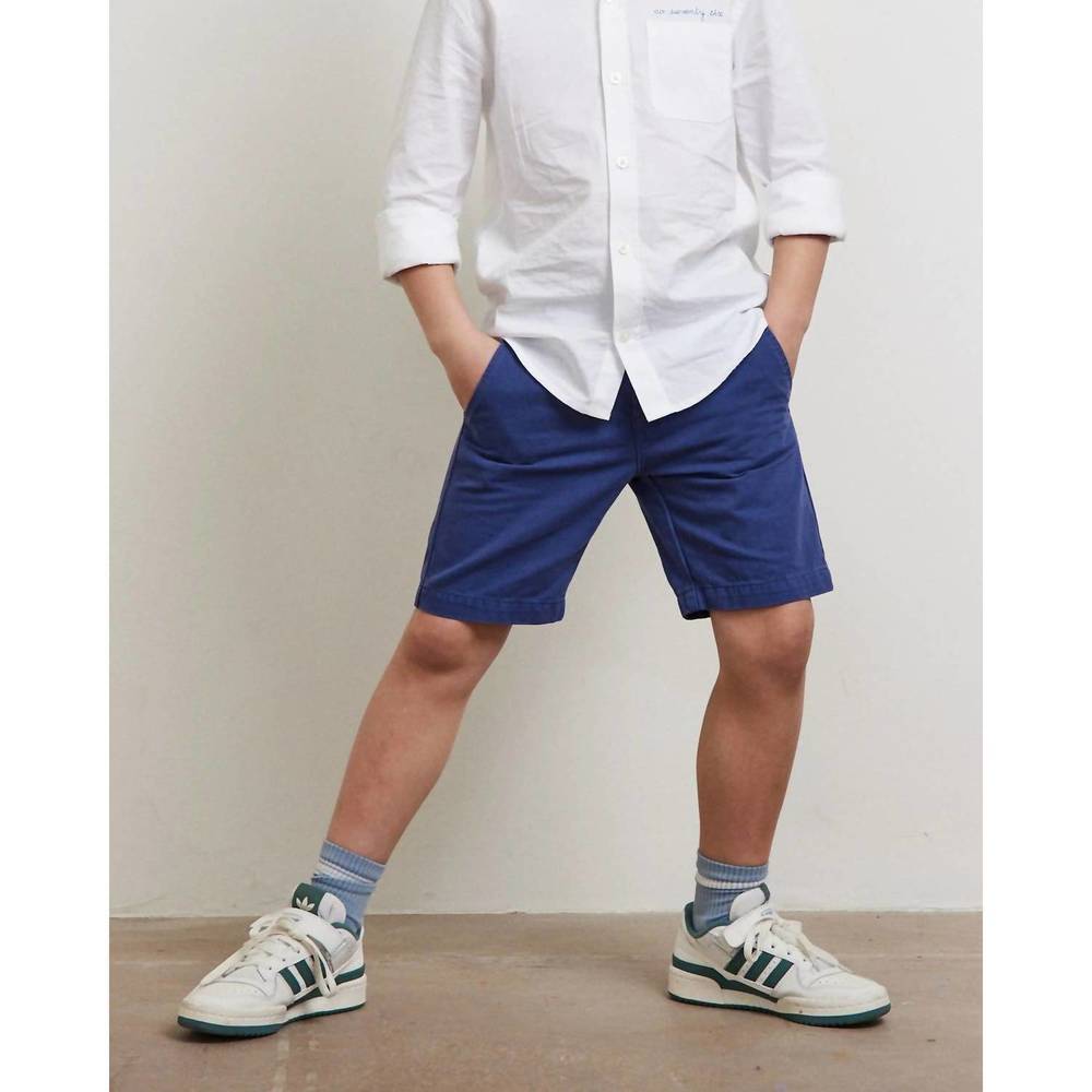 NEW AO76 kids barry chino shorts in mid blue